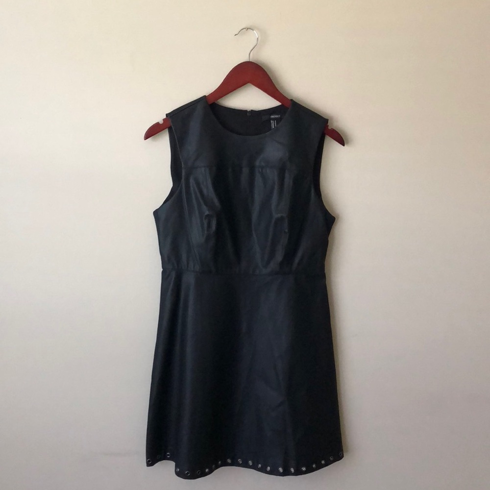 Faux Leather Dress - Picture 1 of 8